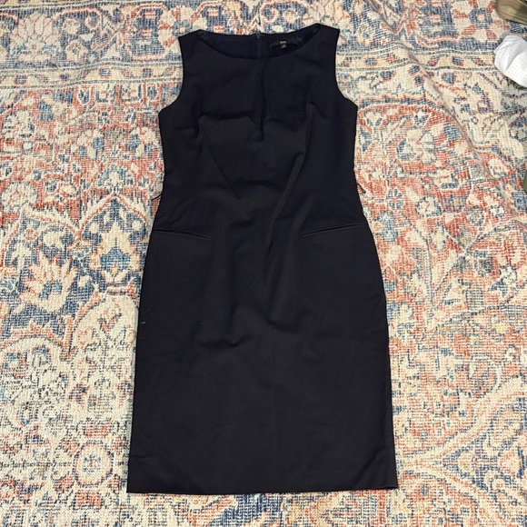 Hugo Boss Dresses & Skirts - Hugo Boss Dajenata Navy Pinstripe Sleeveless Sheath Dress SZ US 4 EUC